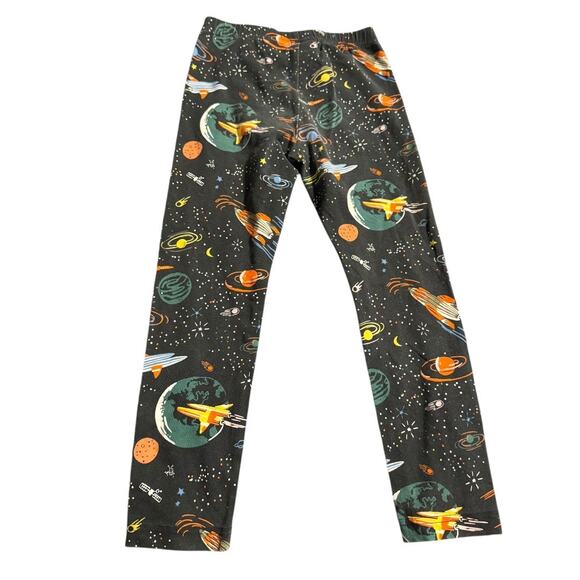 Hanna Andersson Pajama Pants Size 120 (6–7) Discover The Sky Rocket Space Print - Picture 3 of 5